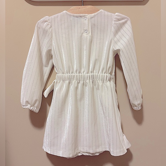 NWOT Habitual Striped Velour Bow Dress - Picture 2 of 4